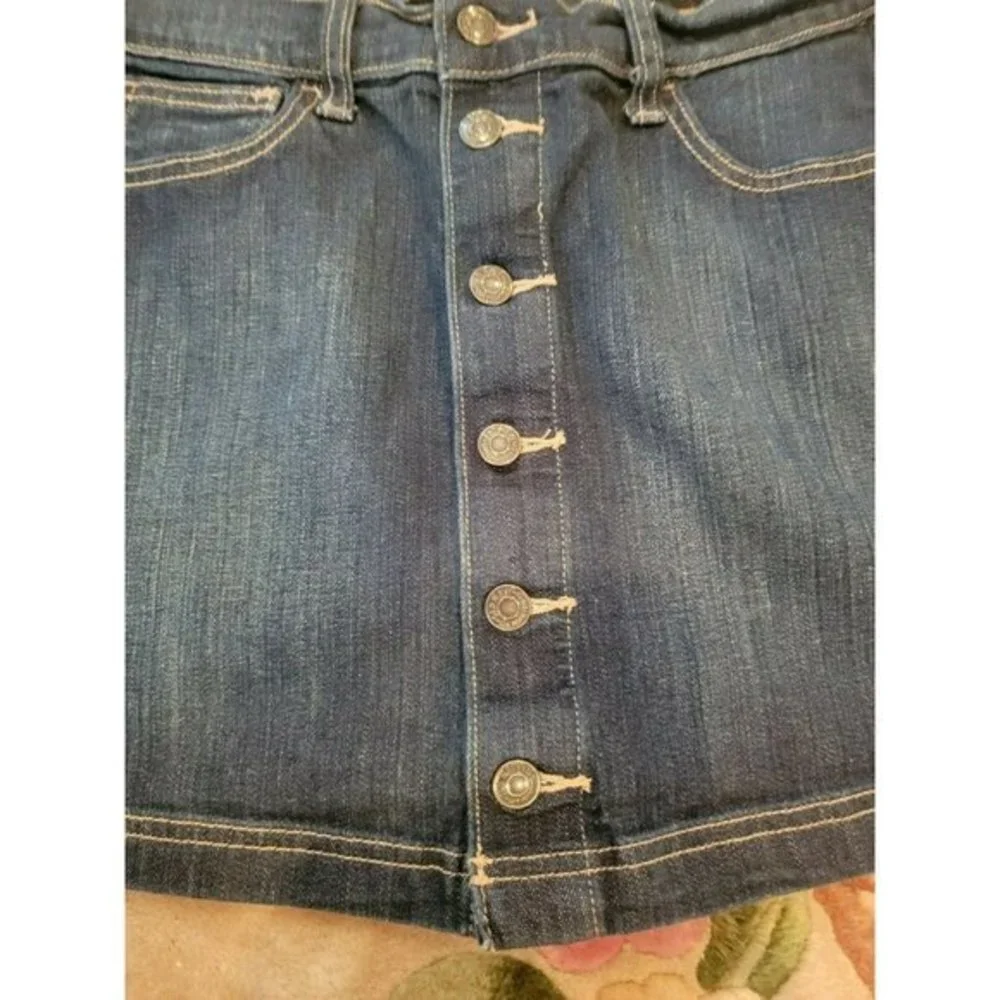 Old Navy Junior Girls Women Size 4, Denim Midi Skirt‎ 32
